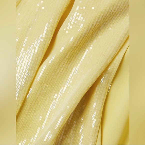 🔥 NWT Anthropology Hutch Mikayla Yellow Sequin Maxi Dress Size 6 - Picture 12 of 15